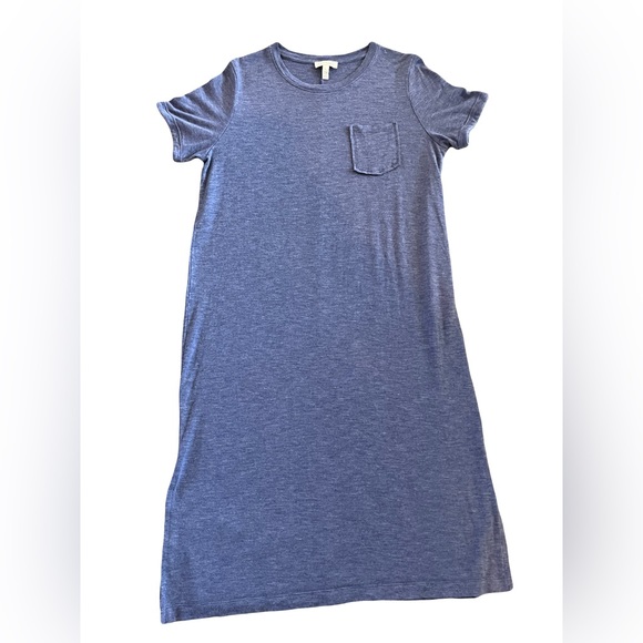 Jessica Simpson Women’s Pocket Blue Violet  T Shirt Dress size Large - Picture 2 of 9